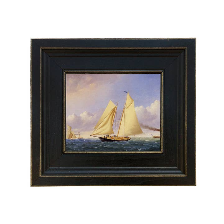 Segelboot Yacht America Vintage Gemäldedruck auf Leinwand für den Großhandel von Madison Bay Co. - Historical Home Decor Reproductions