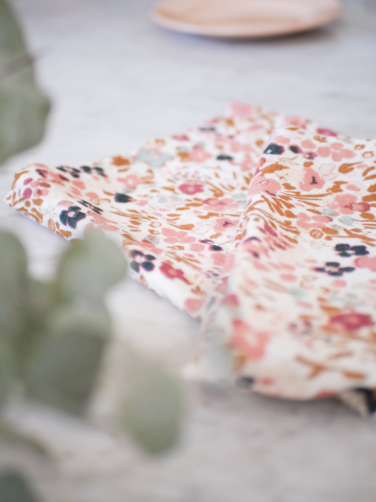 Trinquette Atelier - Wholesale Hand Towel - Floral double gauze cotton hand towel1