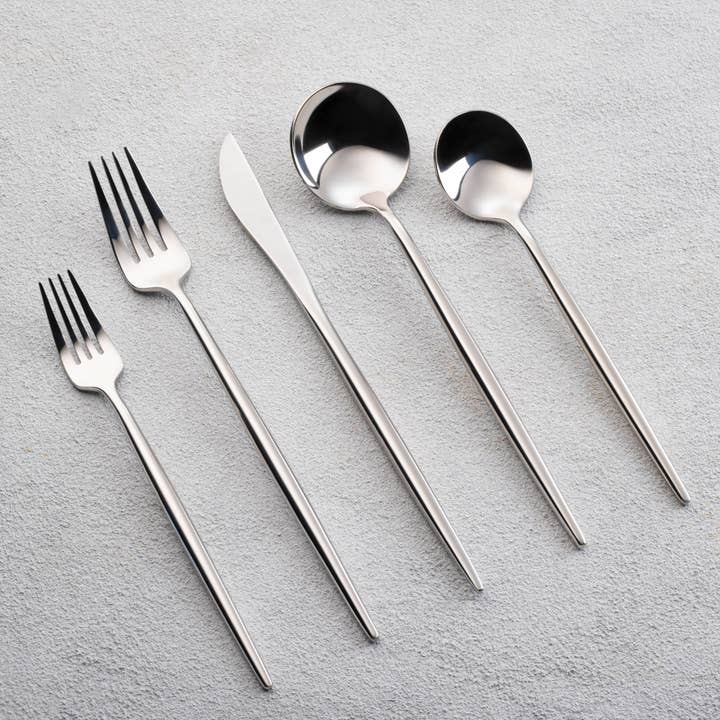 Kadra Kitchenware - Wholesale Assorted Cutlery Set - Vikko Vera SHINY 18/10 Flatware 20 Pc Set