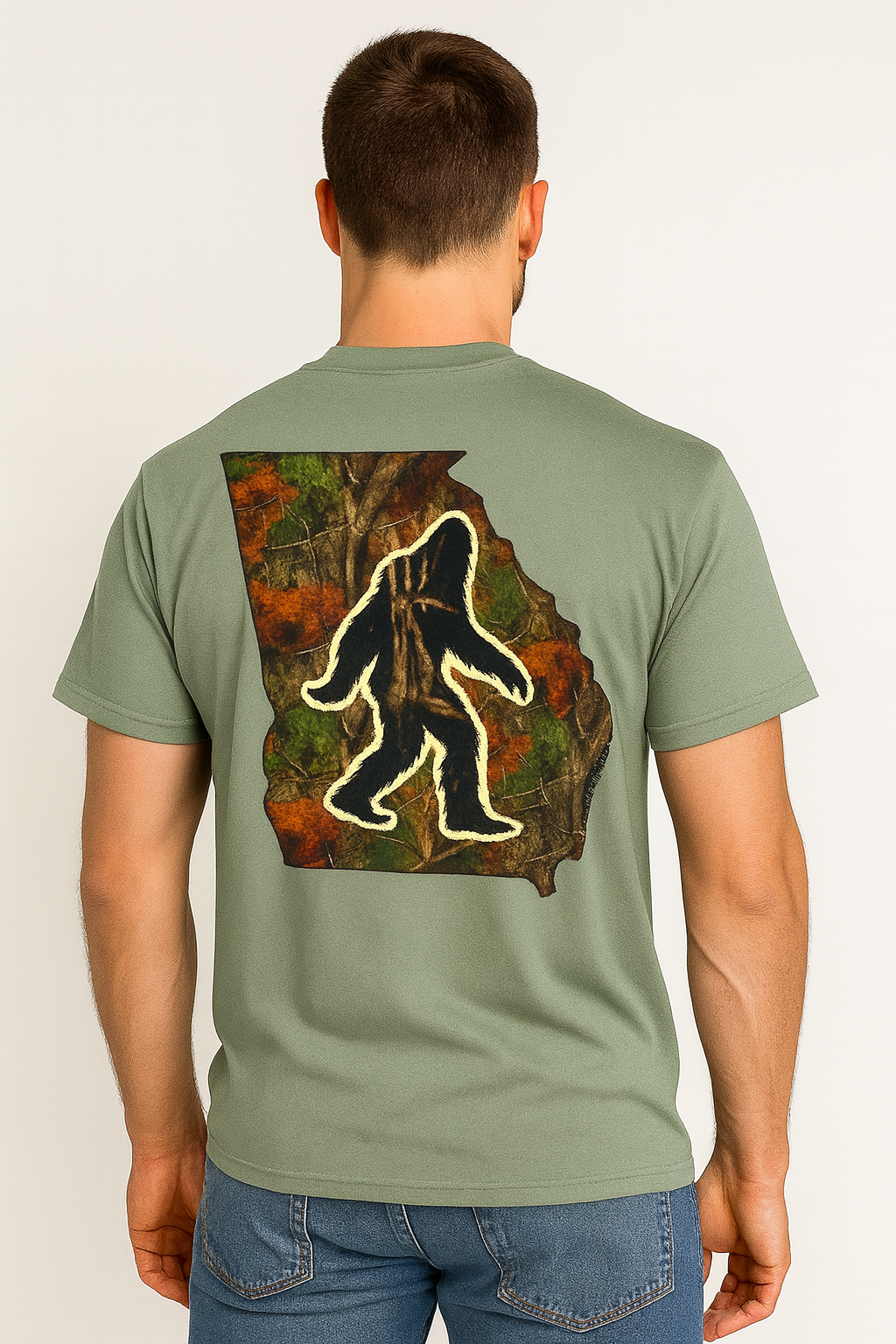 River Tide Apparel - Wholesale T-Shirt (Graphic) - Unisex - Georgia Sasquatch Tee Shirt1