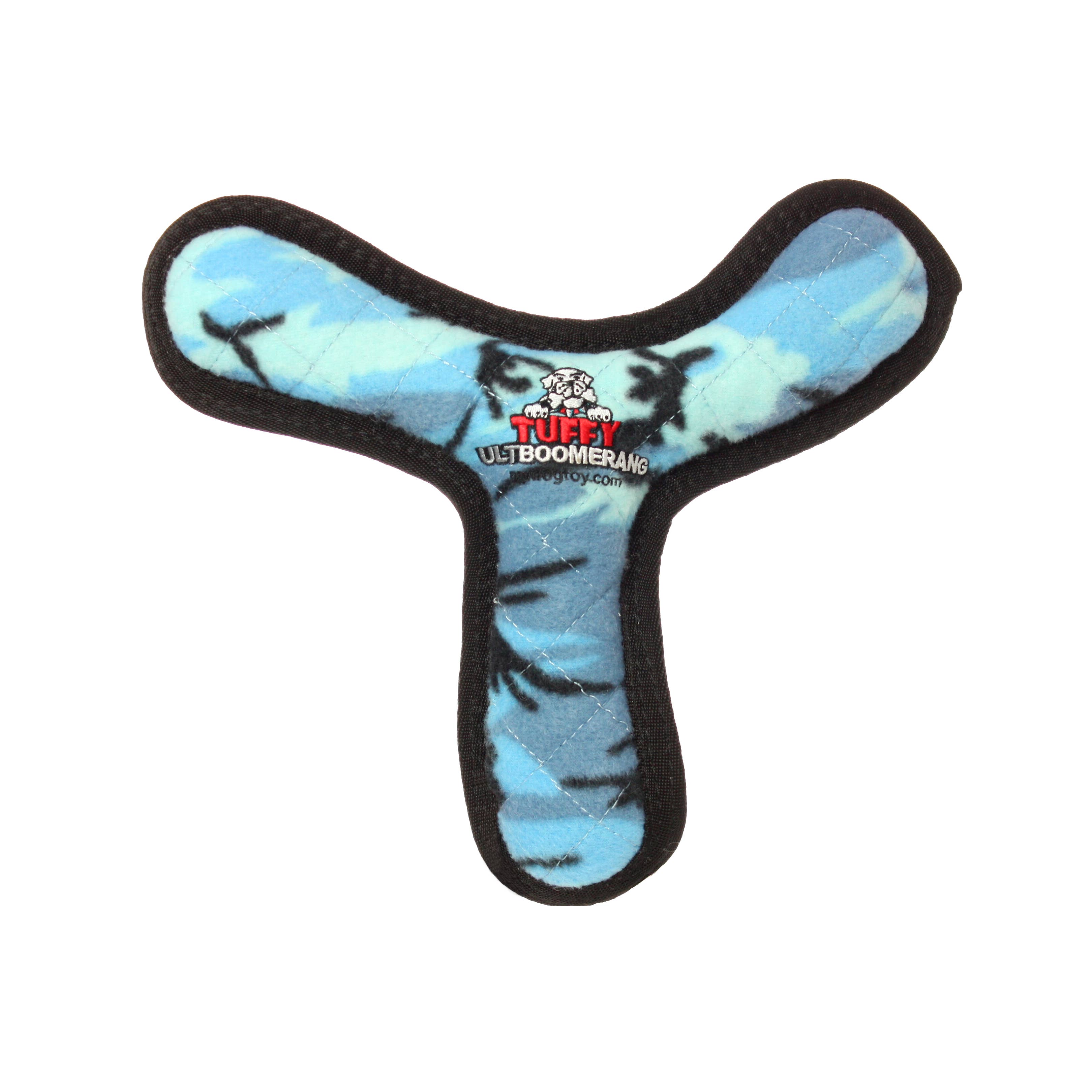 Tuffy Dog Toys - VIP Products - Wholesale Pet Squeaky Toy - Dog - Tuffy Ultimate Boomerang - Camo Blue, Squeaky Dog Toy
