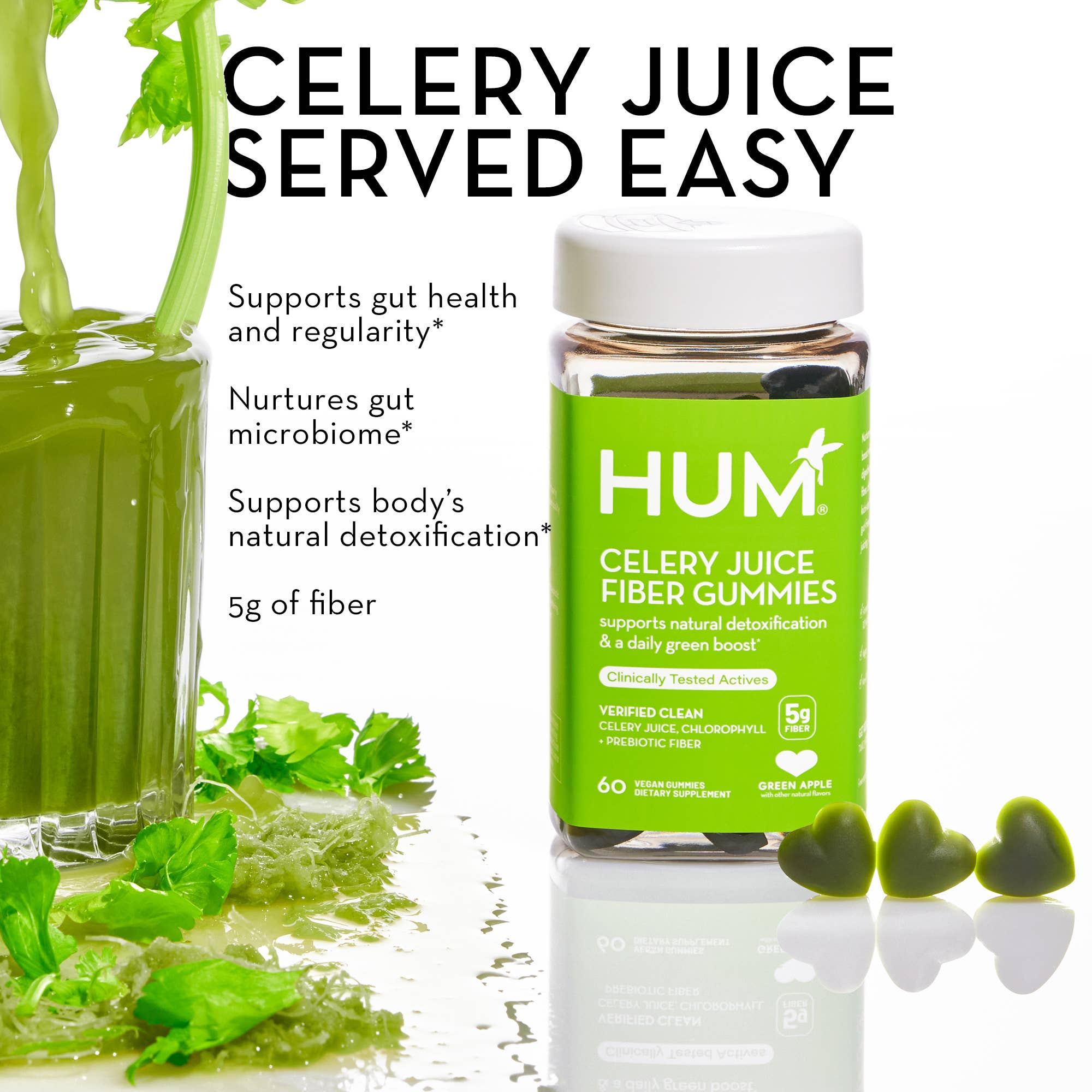 Hum Nutrition - Wholesale Oral Supplement/Vitamin - CELERY JUICE FIBER GUMMIES FOR ADDED FIBER & DETOX6