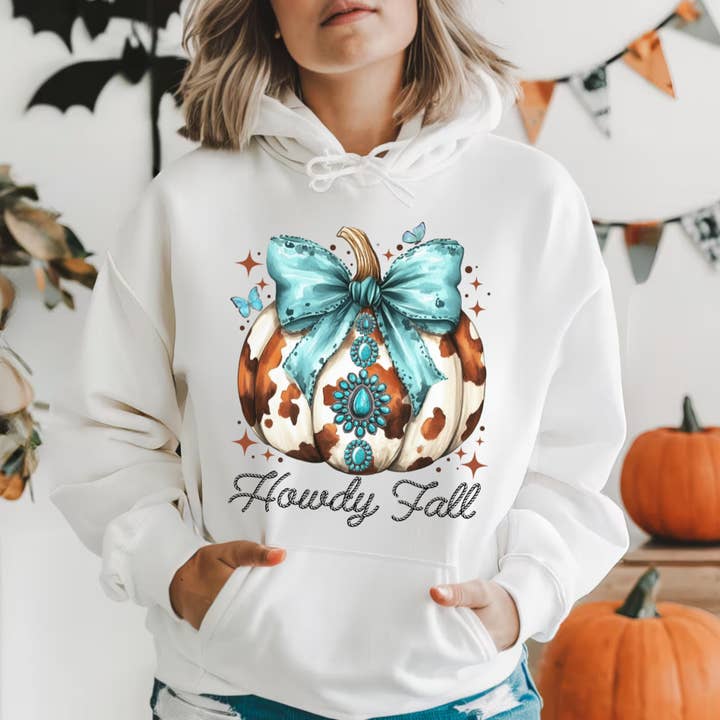 Clover + Cotton Co - Wholesale Graphic Sweatshirt - Women's - Howdy Fall Sweatshirts2