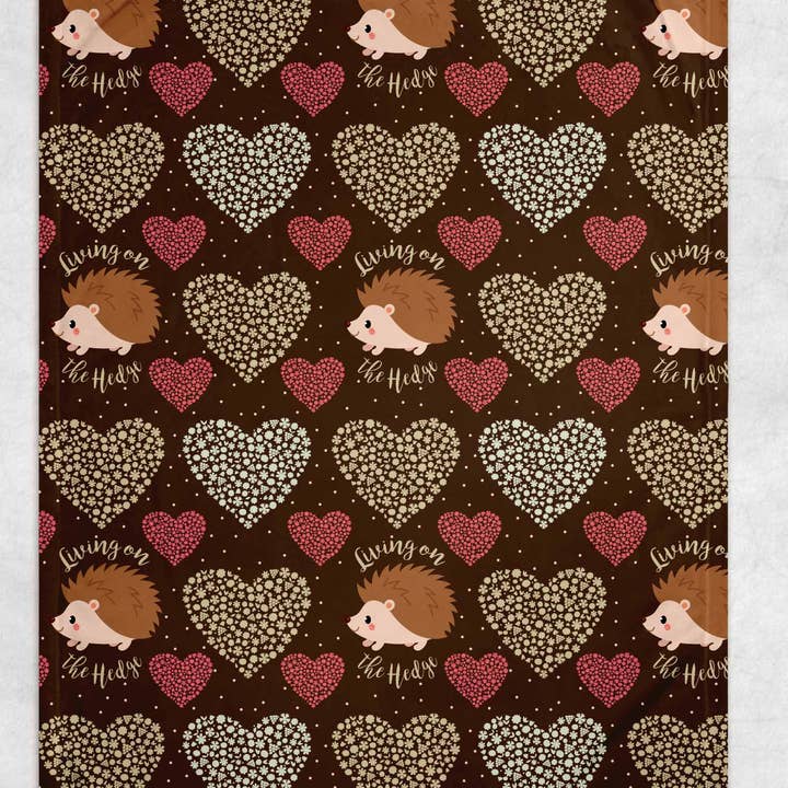 Coperta in pile «Living on the Hedge» per la vendita all'ingrosso da parte di Potter's Printing