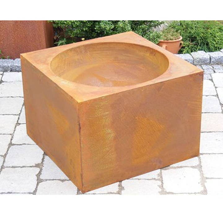 Rostdekorationstråg | Edelrost trädgårdsdekoration blomkrukuber för wholesale av Rostikal