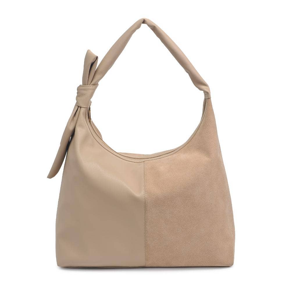 Moda Luxe - Wholesale Shoulder Bag - Women's - Hazel - Genuine Suede Knot Hobo20