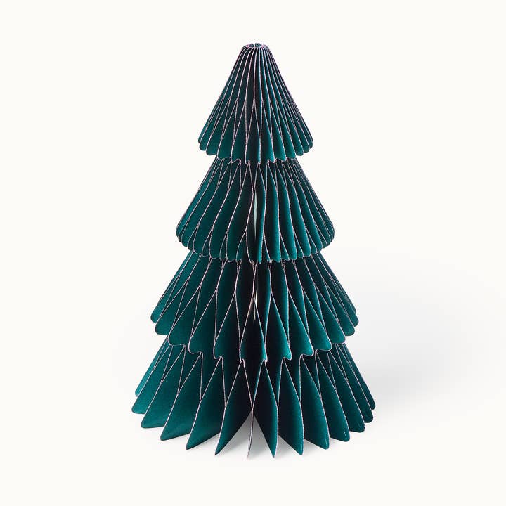 Albero di Natale di Carta Verde 25 cm per la vendita all'ingrosso da parte di by Vivi.