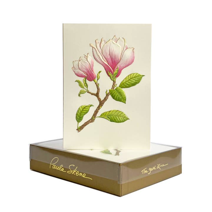 Magnolia Blank Card for wholesale by PAULA SKENE DESIGNS