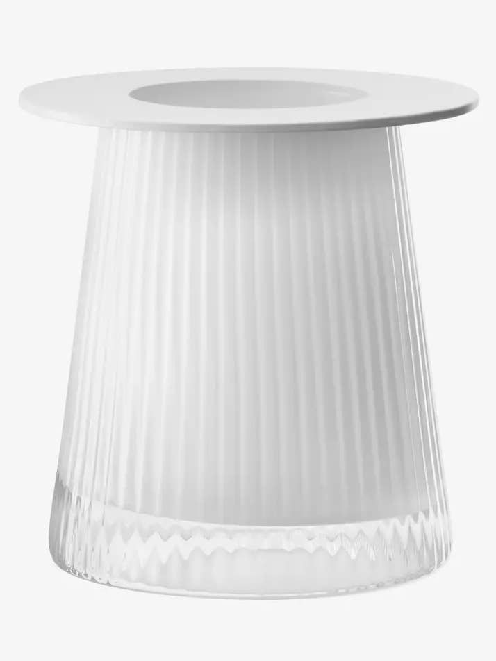 Beacon Lantern/Vase H14cm White/Chalk White for wholesale by LSA International