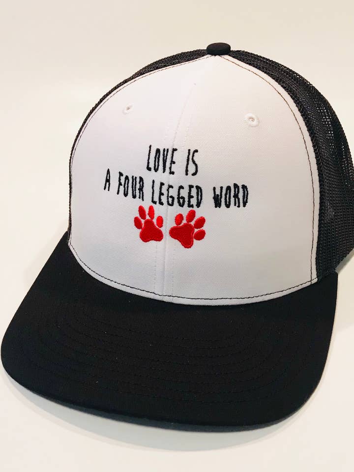 Love Is A Four Legged Word | Trucker Cap for wholesale by Snubbed Hats