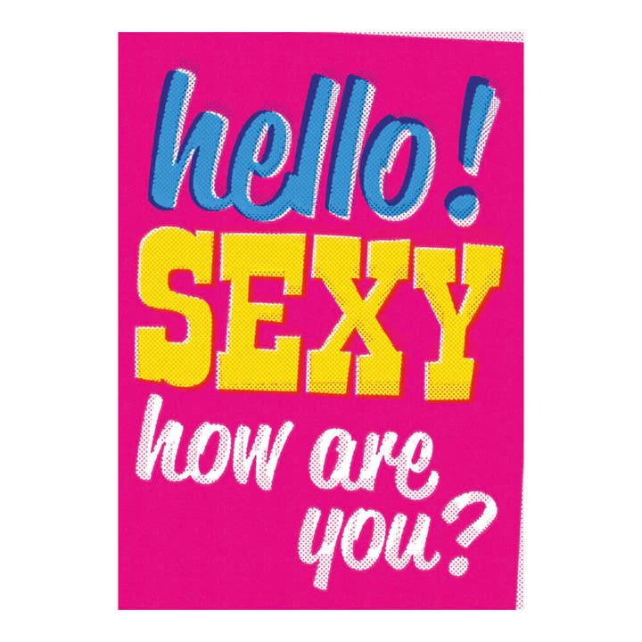 Ciao! Cartolina sexy divertente per la vendita all'ingrosso da parte di Dean Morris Cards