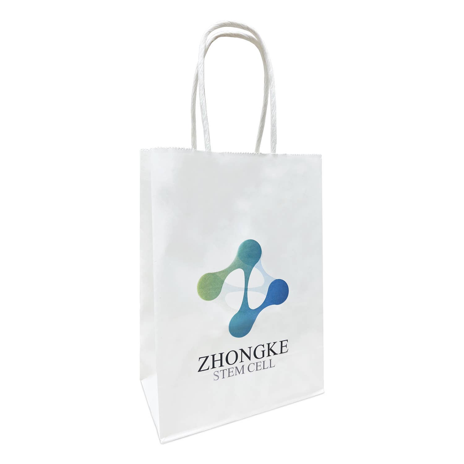 Kis Paper - Wholesale Gift Bag - Custom Print Gem 5.3x3.5x8.5 inches White Paper Bags3