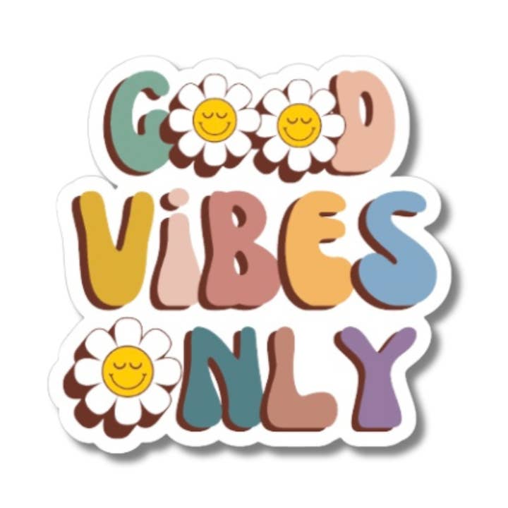 Adesivo Good Vibes Only per la vendita all'ingrosso da parte di PetitAtelier0711