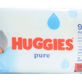 EcoQuality - Wholesale Face & Body Wipes - Baby - Huggies Baby Wipes, Pure 56ct0