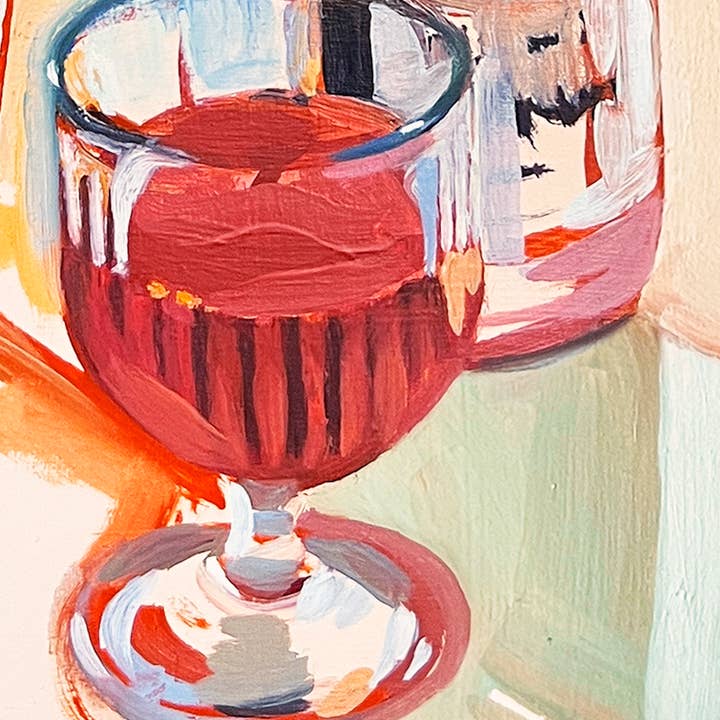 Anissa Riviere Art and Prints - Wholesale Art Print - "Olivia's House" Wine and Flowers in NYC Signed Giclee Print