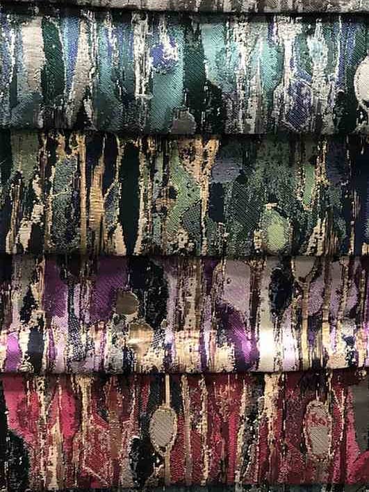 LYNN Jacquard Print metallisk stof, 118 tommer i bredden, | Boligindretning for engroshandel hos Fabrics Star
