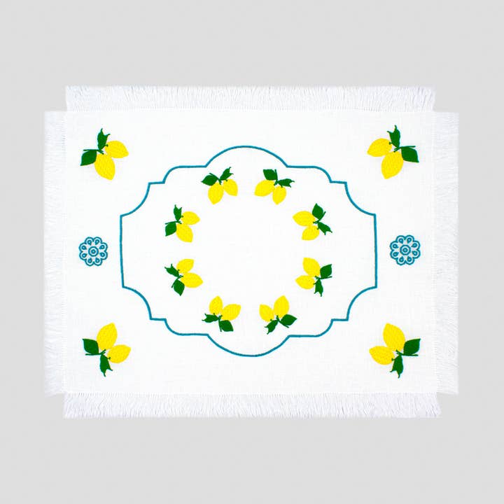 BREAKFAST PLACEMAT LEMONS for wholesale by Cibelle
