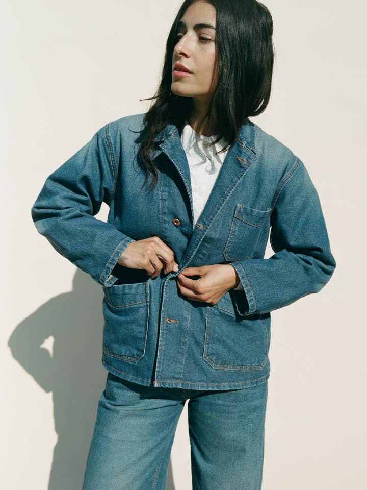 Veste Rue - Denim pour la vente par Emma Rothkopf