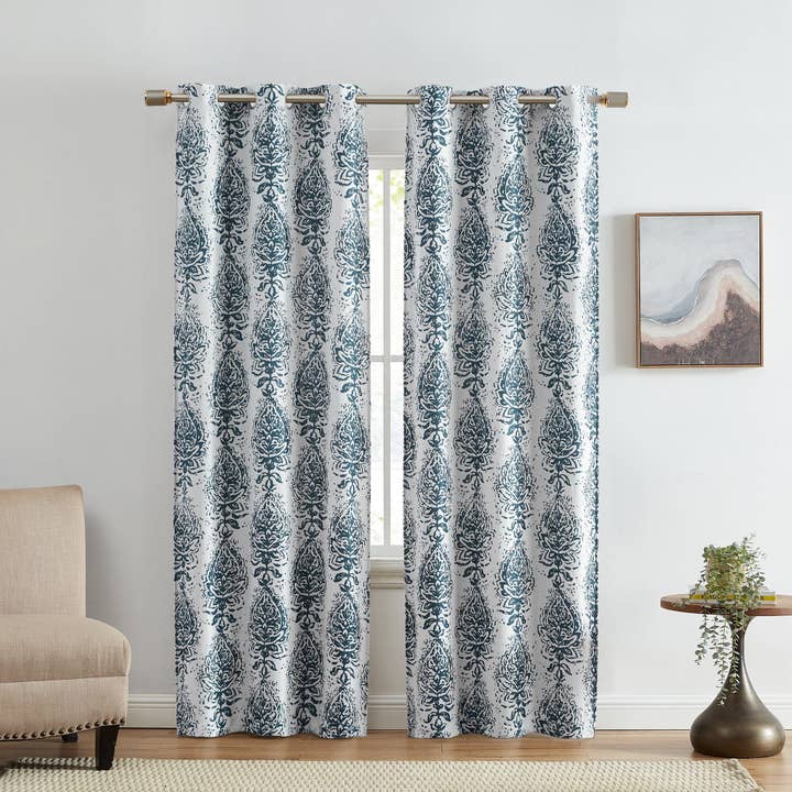 Raja Boho Print Blackout Window Curtain Panel, Set of 2 for wholesale by Threadmade Home