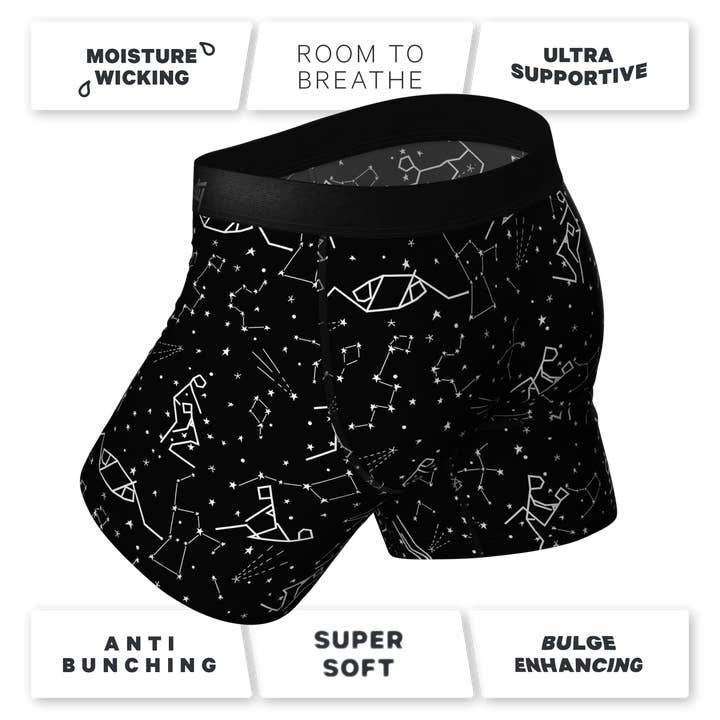 Shinesty, Inc - Wholesale Underwear – Men's - The Big Bang | Glow In The Dark Constellation Ball Hammock® Pouch Underwear4