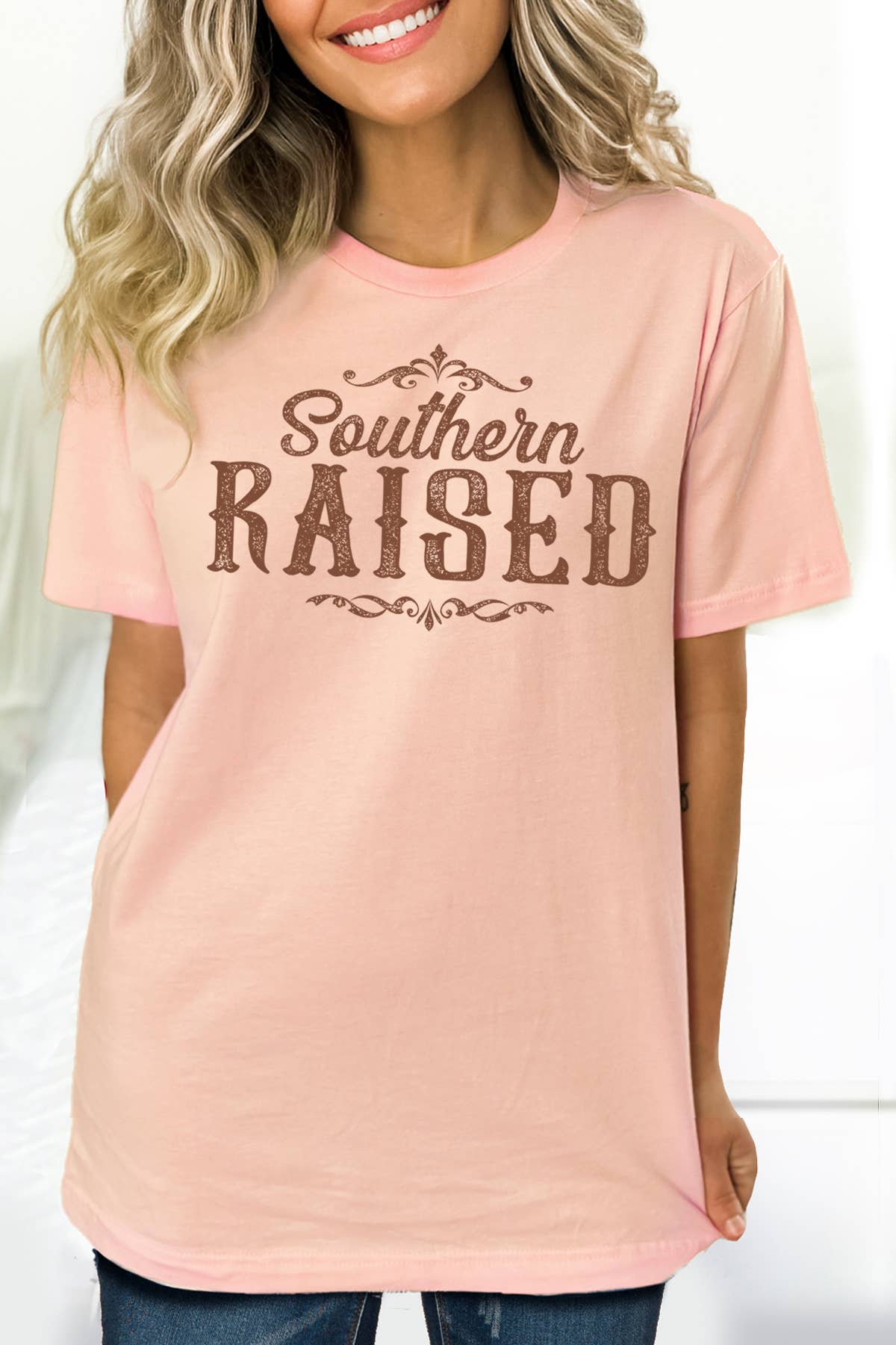 BouTeeQue Closet - Wholesale Screen Printed T-Shirt - Women's - BT1957 t Southern Raised4