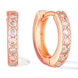 Dormeuses cosmiques - Or rose pour la vente par Glacier Mist