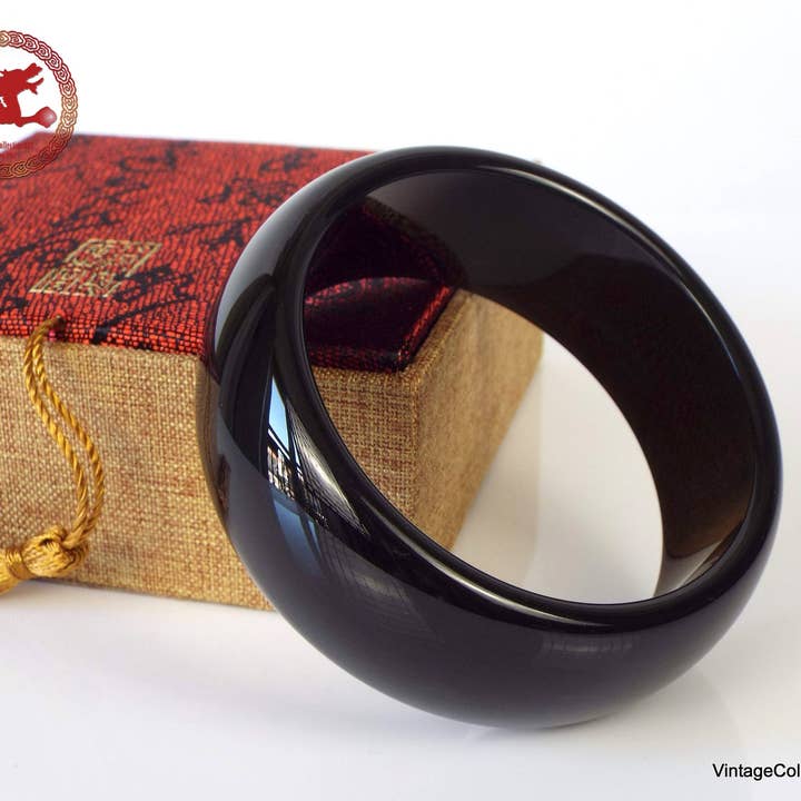 Pulseira Jade Hetian Nefrite 62Mm Larga - 2,44" por atacado de Vintagecollection888