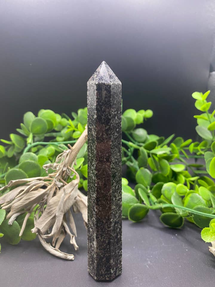 Spinel Matrix 5” Polished Point for wholesale by Moonbeam Healing