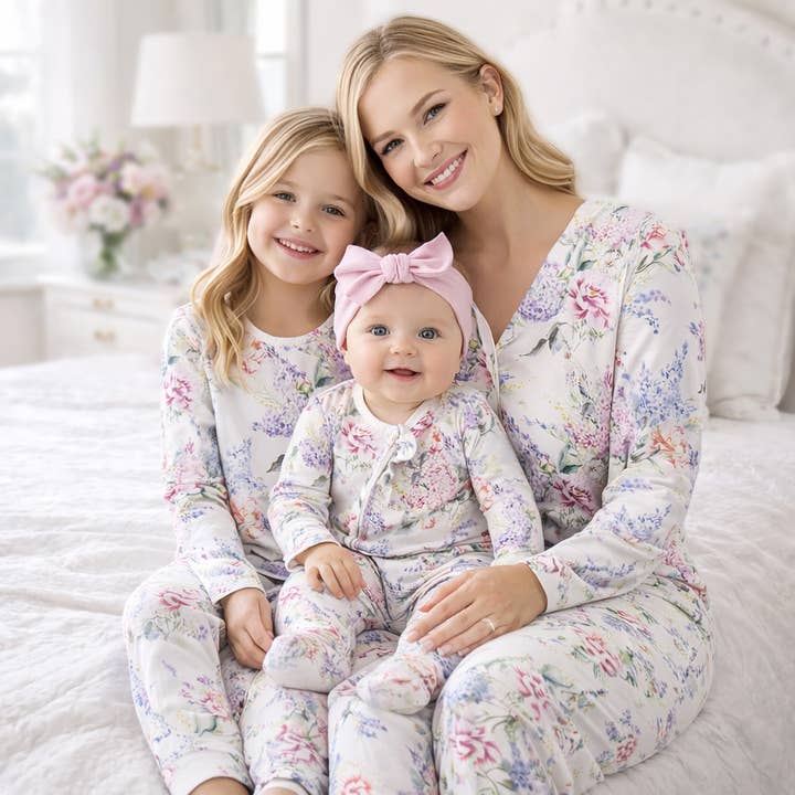 Tesa Babe - Wholesale Sleepwear Set - Women's - Dream Blossom Matching Family Pajamas – Soft Bamboo4