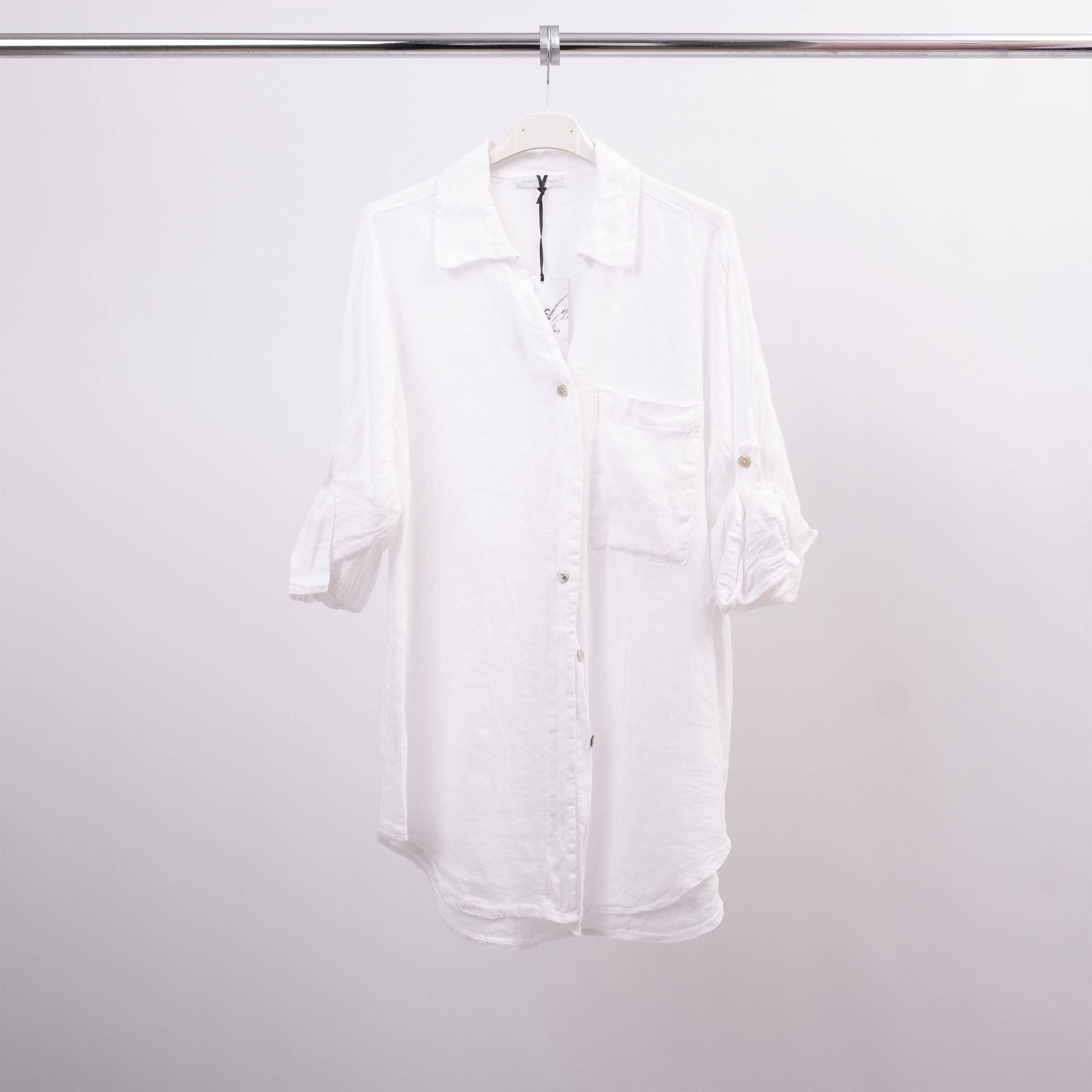 Cecile Wang - Wholesale Button Down Shirt - Women's - Linen shirt 159100473