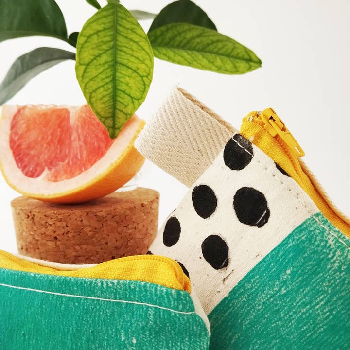 The Ink Job - Wholesale Pouch - Women's - Teal Blue Zipper Pouch2