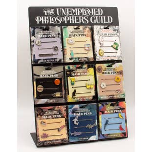Unemployed Philosophers Guild - Wholesale Retailer Display - Accessories - 9 Hook Hair Pin display (hairpins included in cost)