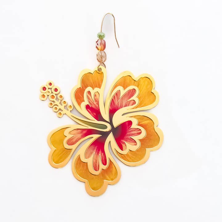 Hibiscus Ornament for wholesale by Leighton Lam Designs