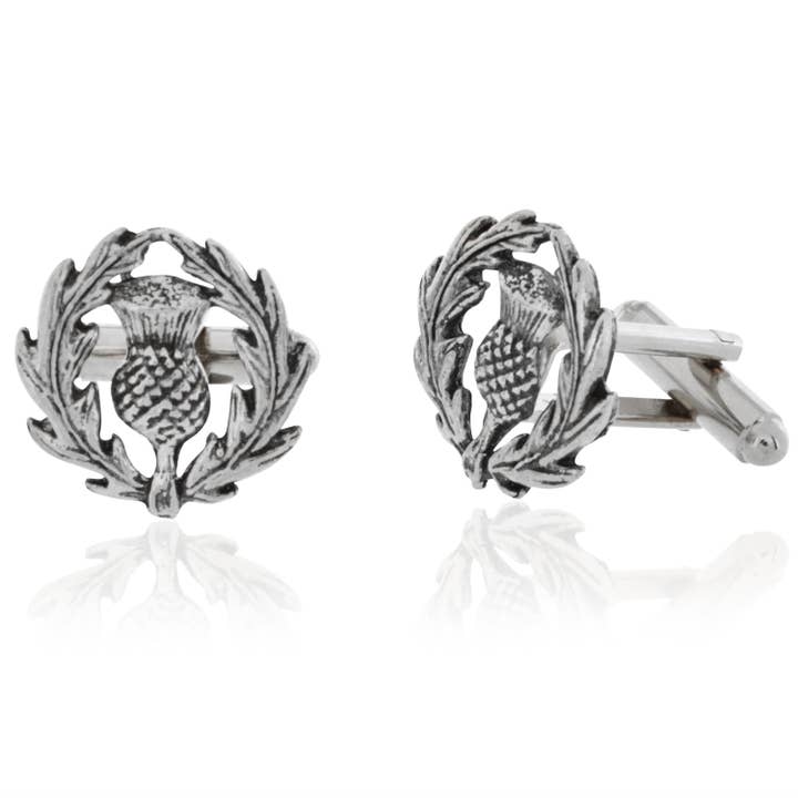 Thistle Cufflinks for wholesale by Cufflinks Depot