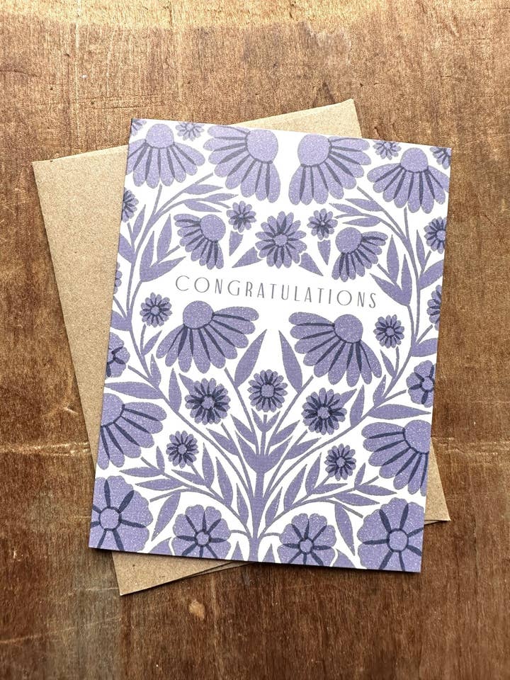 «Congratulazioni», biglietto di auguri per la vendita all'ingrosso da parte di Katharine Watson