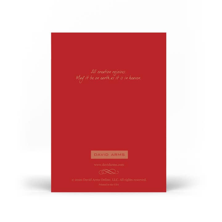 David Arms - Wholesale Season's Greetings Card - “Let Heaven And Nature Sing” Christmas Card3