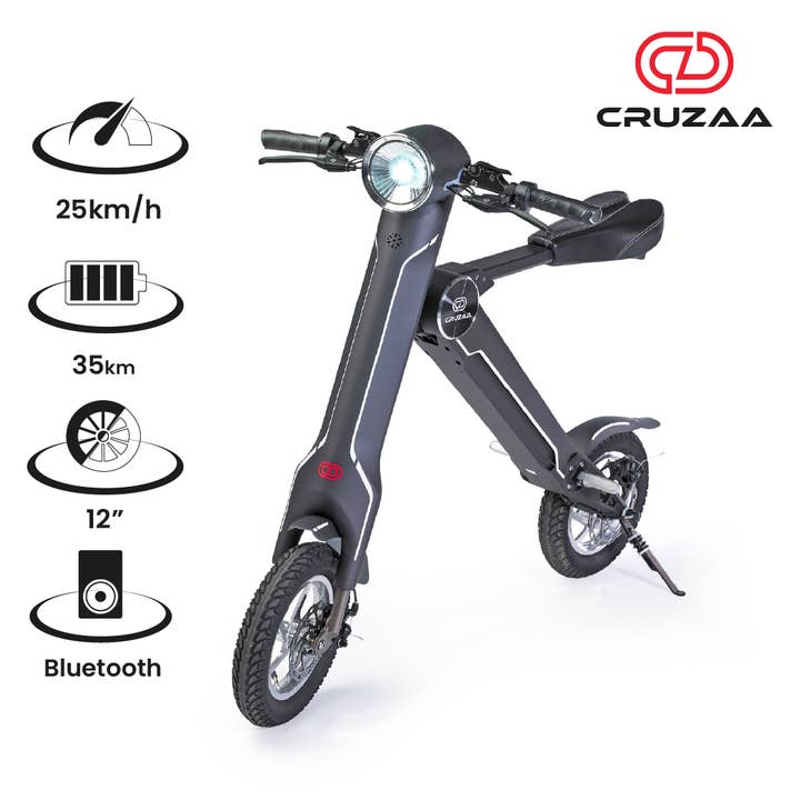 The Cruzaa Electric Scooter - 35km Range & 25kmh Top Speed Cruzaa Built in Bluetooth & Speakers + USB for wholesale by Giniverse108