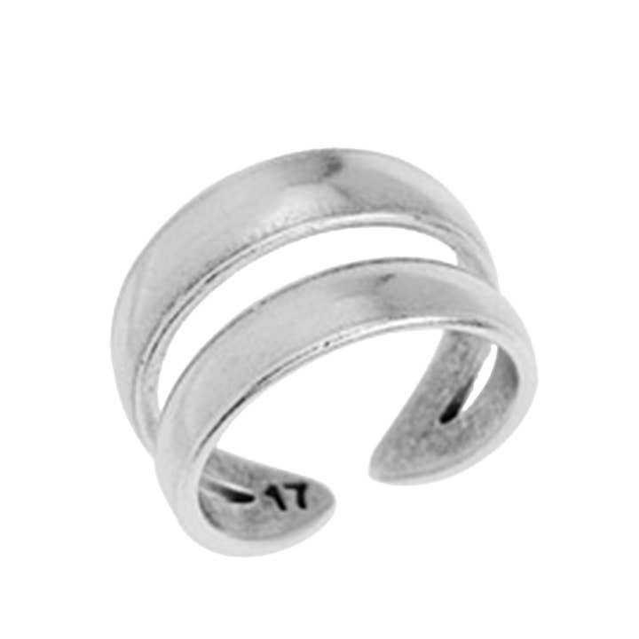 CozyDetailz - Wholesale Band/Stacked Ring - Amistad Double Band Ring3