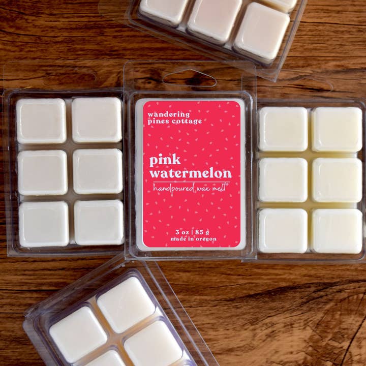Wandering Pines Cottage - Wholesale Wax Melt - Pink Watermelon Wax Melts Clamshell - 3 oz 2