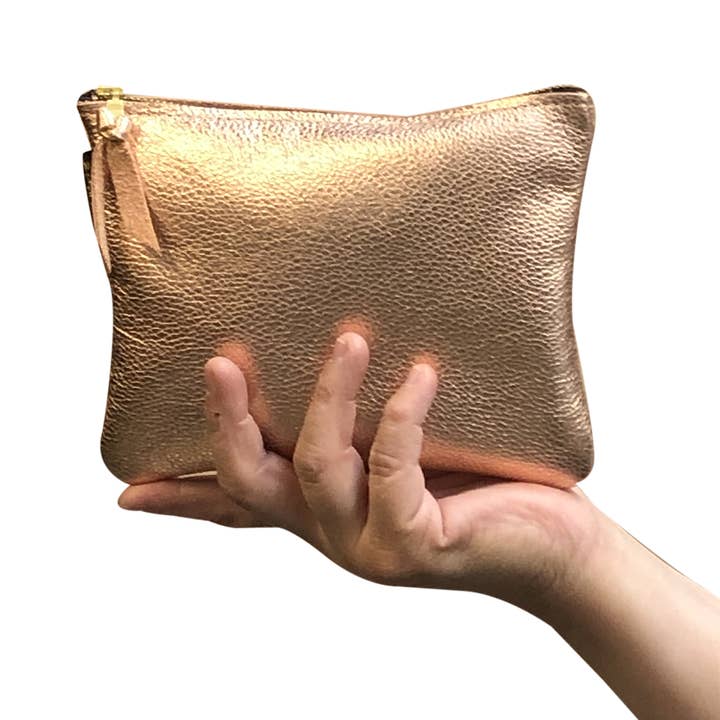 Zina Kao Exclusives - Wholesale Pouch – Women’s - Metallic Everyday Pouch: 4 sizes! Ginger/Monroe/Carter++13