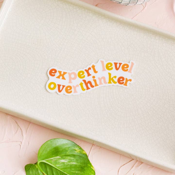 The Print Pantry - Wholesale Sticker - Expert Level Overthinker Sticker5