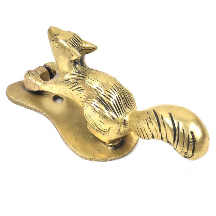 1 Piece Brass Squirrel Luxurious Modern Door Knockers for wholesale by Daana Paani LLC