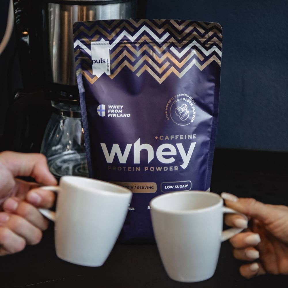 Puls Nutrition - Wholesale Proteïne/superfoodpoeder - WHEY IJskoffie +cafeïne 550g LACTOSEVRIJ1