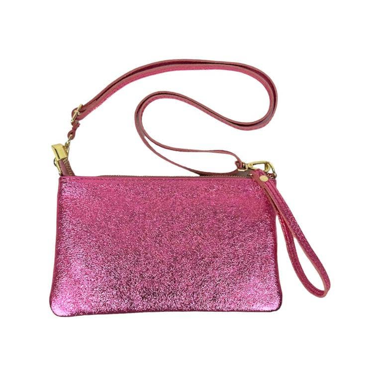 Chenson & Gorett - Wholesale Crossbody Bag - Women's - Women's Compact Leather Bag with Shiny Effect. Verano14