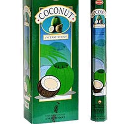 HEM - Coconut Square Incense Sticks for wholesale by Designs by Deekay Inc.