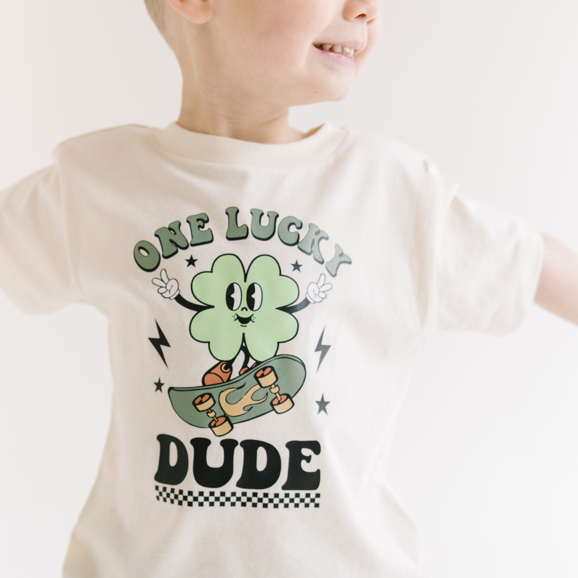 Benny & Ray Apparel - Wholesale Screen Printed T-Shirt - Kids - One Lucky Dude St. Patricks Day Kids shirt1
