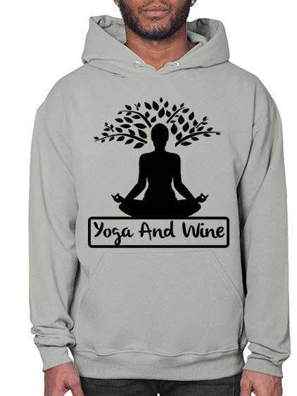 yoga och vin 1797# - vin- Hoodie för wholesale av tshirt unlimited