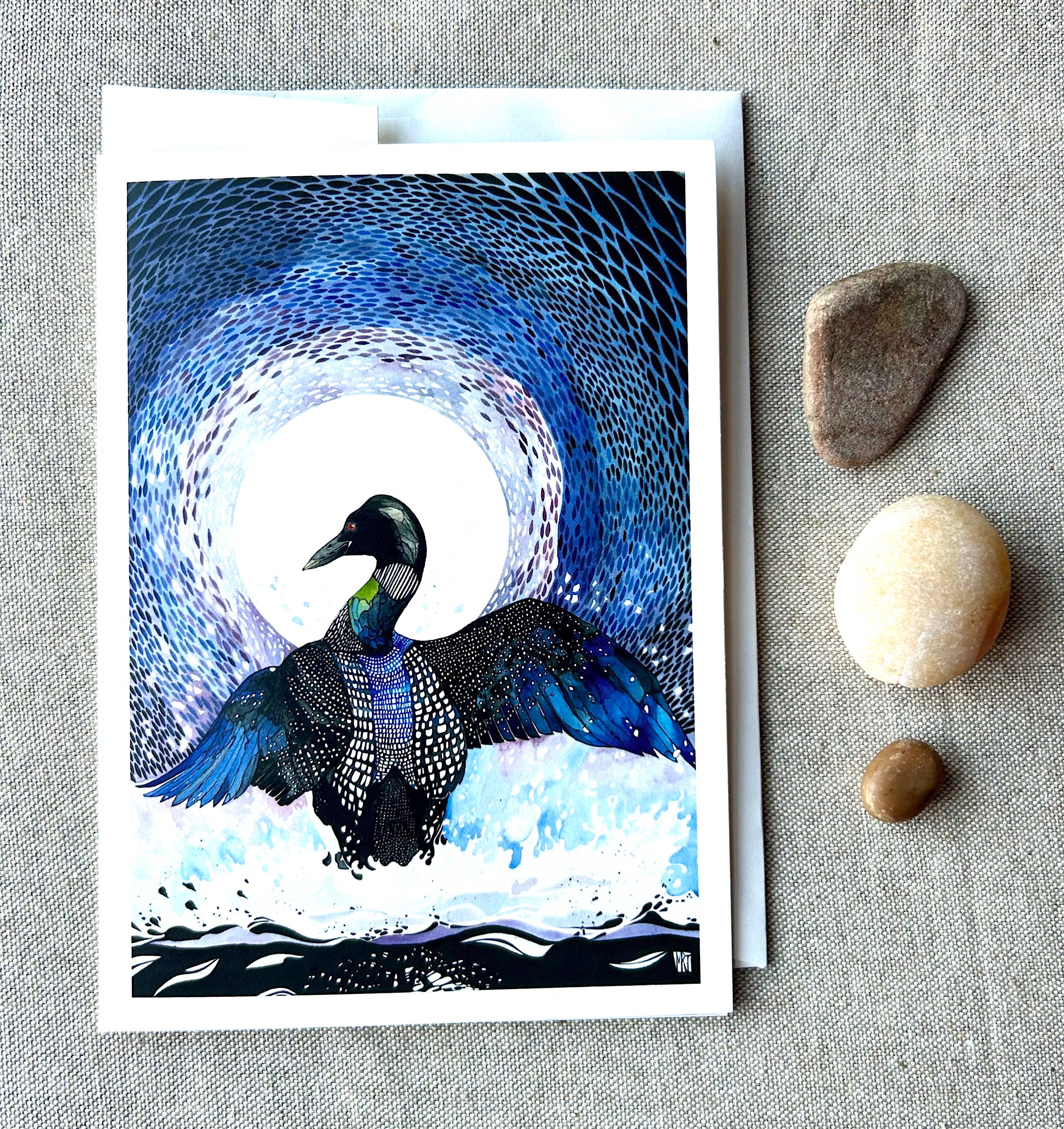 Mattie Rose Art - Vente Carte de vœux classique - Carte de la quiétude brisée1