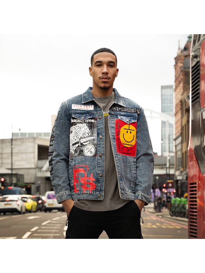 New Rich Denim Jacket (Denim) for wholesale on Faire2