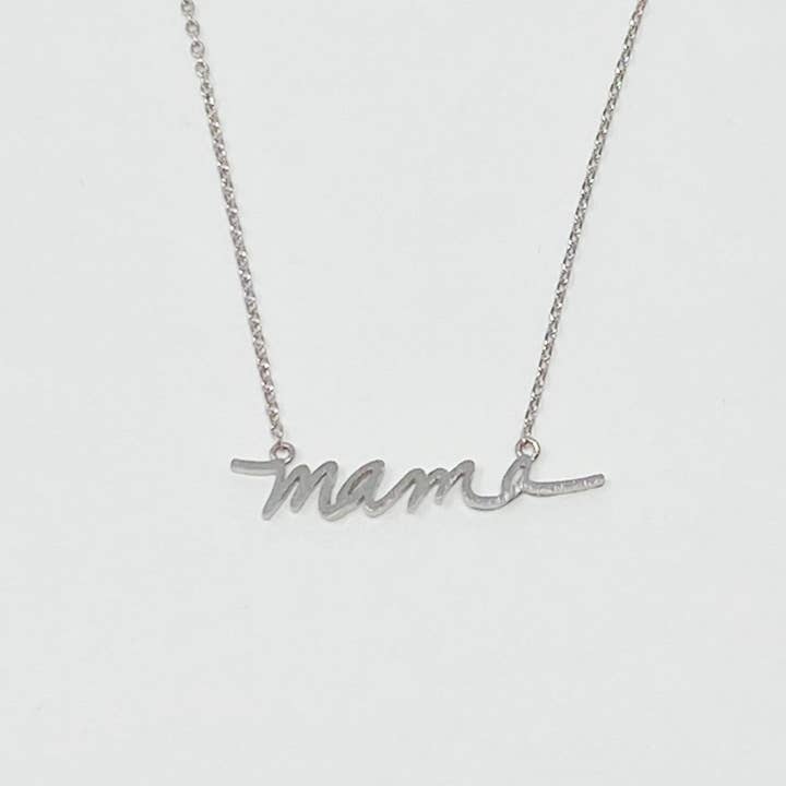 Ellison+Young - Wholesale Pendant/Charm Necklace - Mama Script Necklace